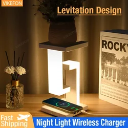 Anti-gravity Suspension Light Wireless Charger Desk LED Light Foldable Adjustable ForiPhone 15 14 13 Pro Max Mobile Phone Holder