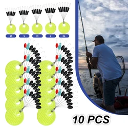 60 pz 10Set gomma Space Beans bobber colorato stabile Design ovale boys Fishing bobber Float Space Beans forniture per la pesca Hot