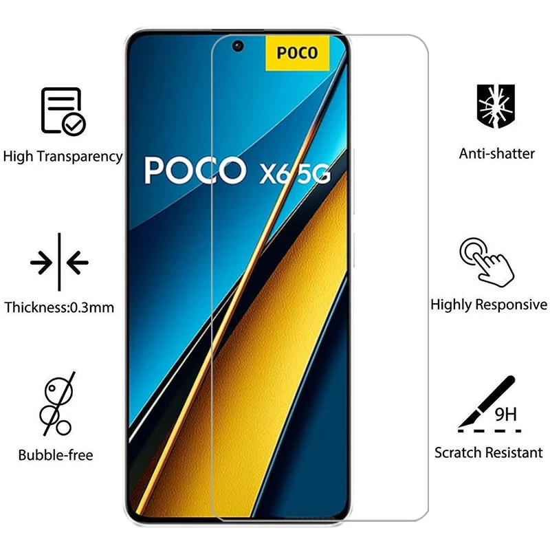 protective tempered glass for xiaomi poco x6 pro neo 5g screen protector on pocox6 x 6 6x x6pro pocox6pro 5 g film xiomi xaomi