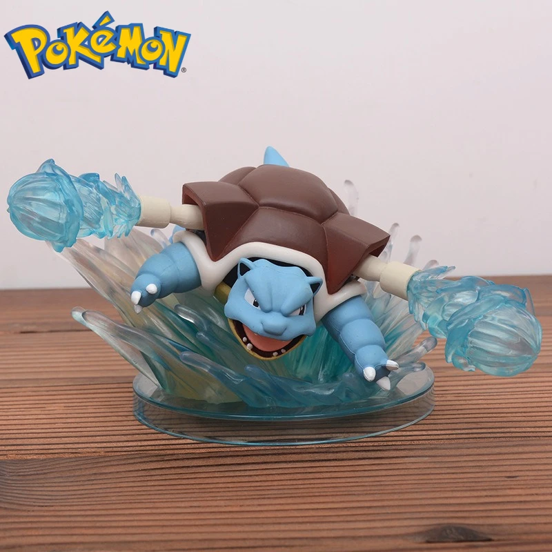 ポケモンカメックスの動きギャラリー手作り漫画人形アニメーションコレクション装​​飾装飾品子供のおもちゃ誕生日ギフト