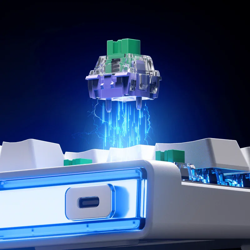 MCHOSE ACE68 AIR Gaming Keyboard Hall Effect RT 0.005mm Accuracy 65% 68-Key Layout Hot Swappable Low Latency 8K RGB Keyboard