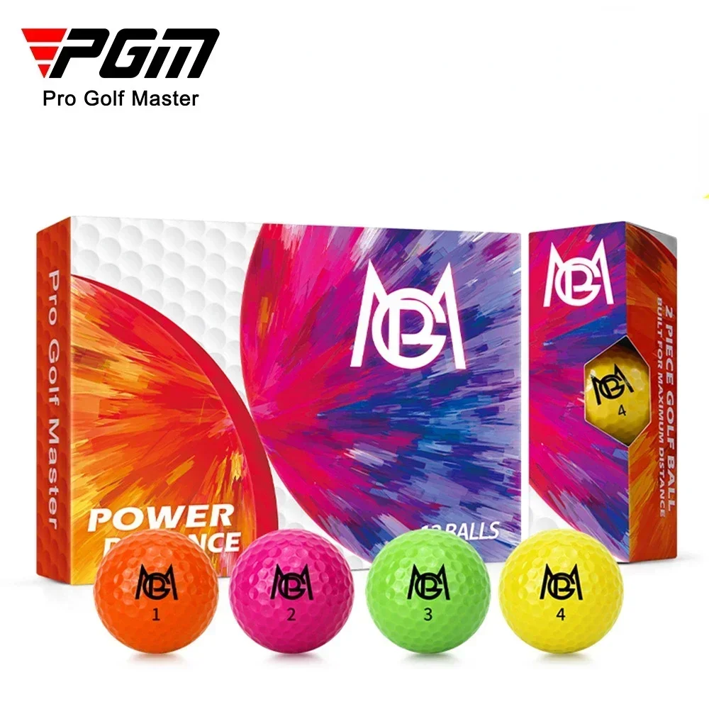 12pcs PGM Golf Color Competition Ball Double Layer Practice Ball  Q029