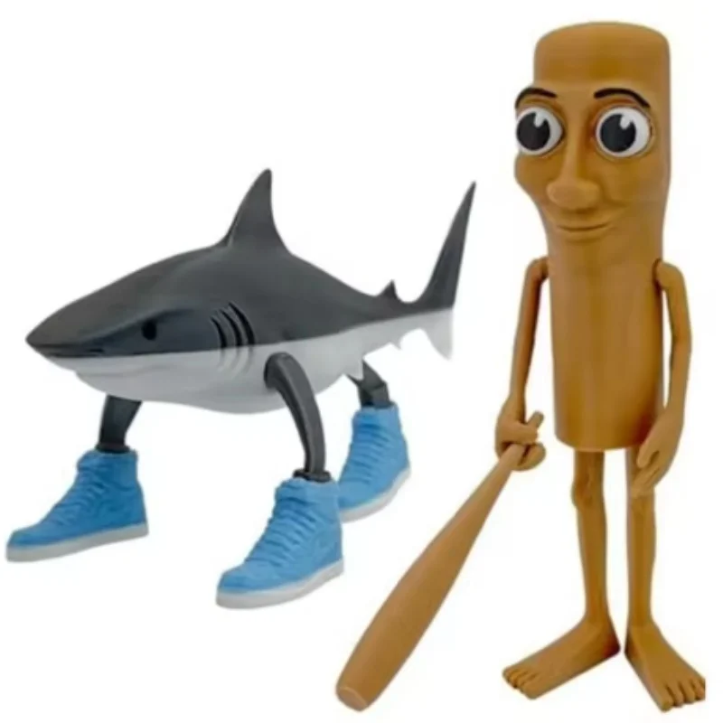 

Shark Figurine Tungtungsahur Figure Desktop Decoration Articulated Tralalero Tralala Figure Desk Collection Decoration Toys Gift