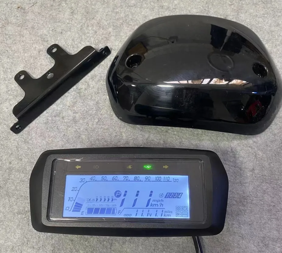 Universal Naked Handlebar EV Dashboard DC72V-144V Digital Speedometer Replacement Parts For Electric Scooter Mod Repair