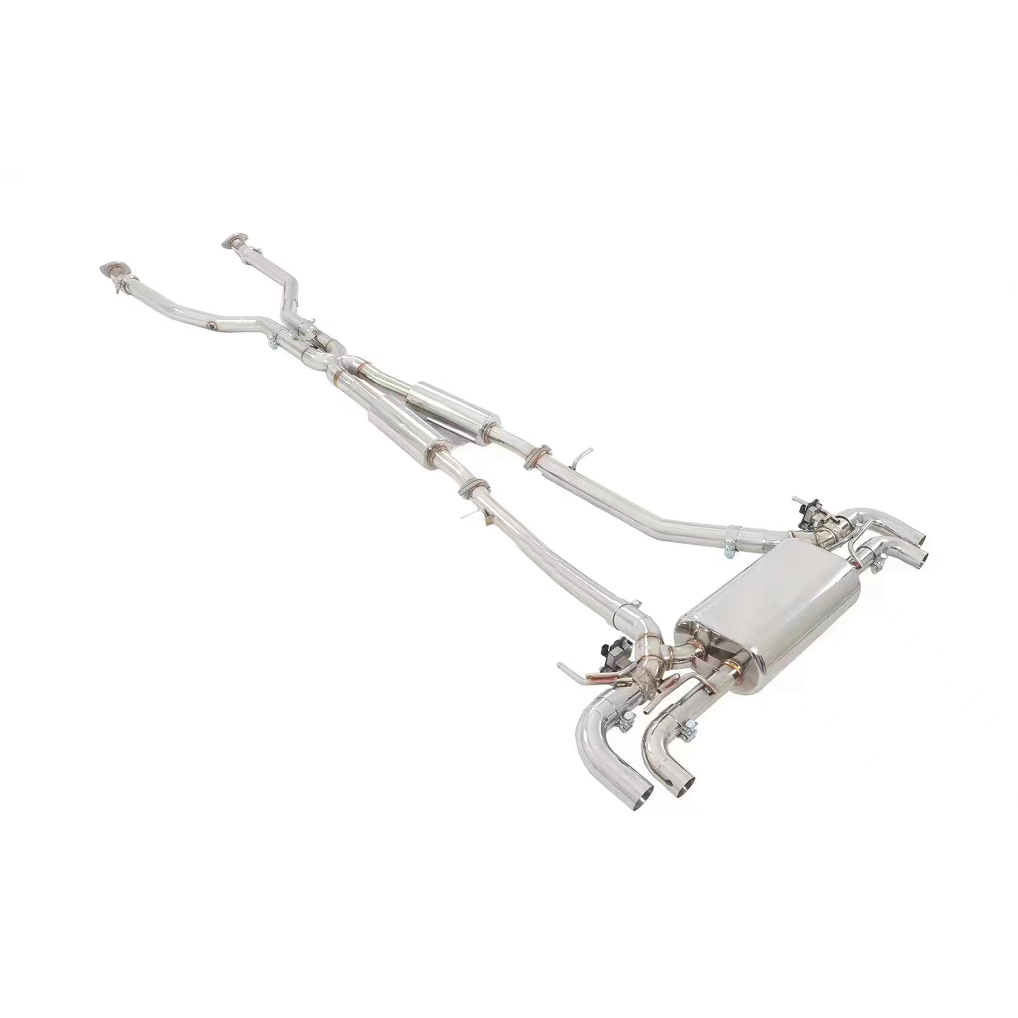 High Quality Stainless Steel Valved Catback Exhaust For Lexus LC500 5.0L V8 Valved Axleback Exhaust System Remote Control