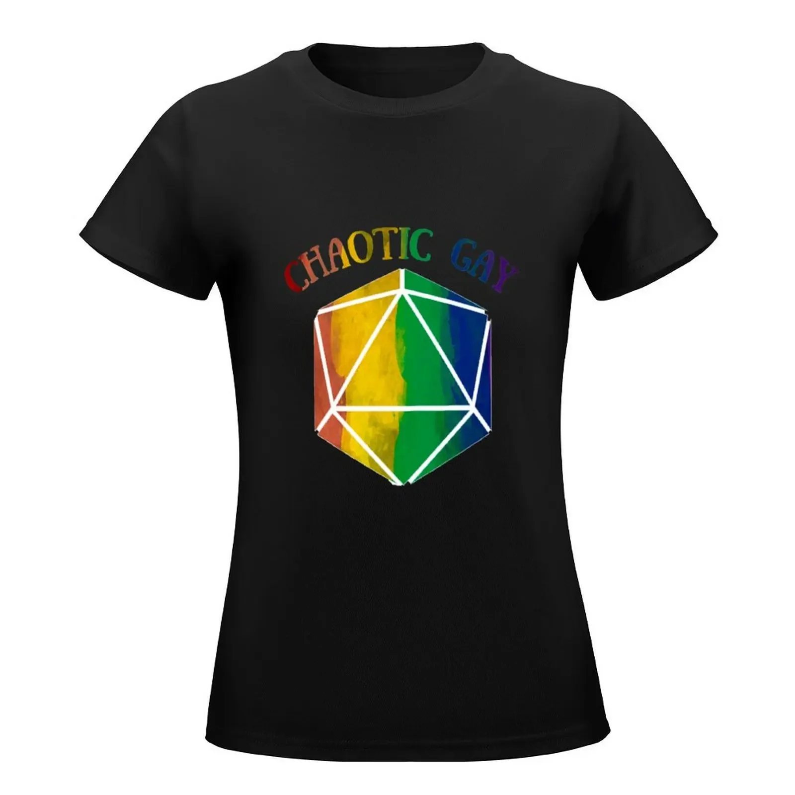 Chaotic Gay d20 T-Shirt cute clothes plus size tops Women clothing