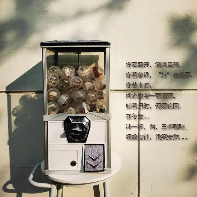 Gashapon Machine Activity Warm-up Lottery Machine Capsule Coffee Toy Vending Machine Get 100 Balls 50 Coins for Free