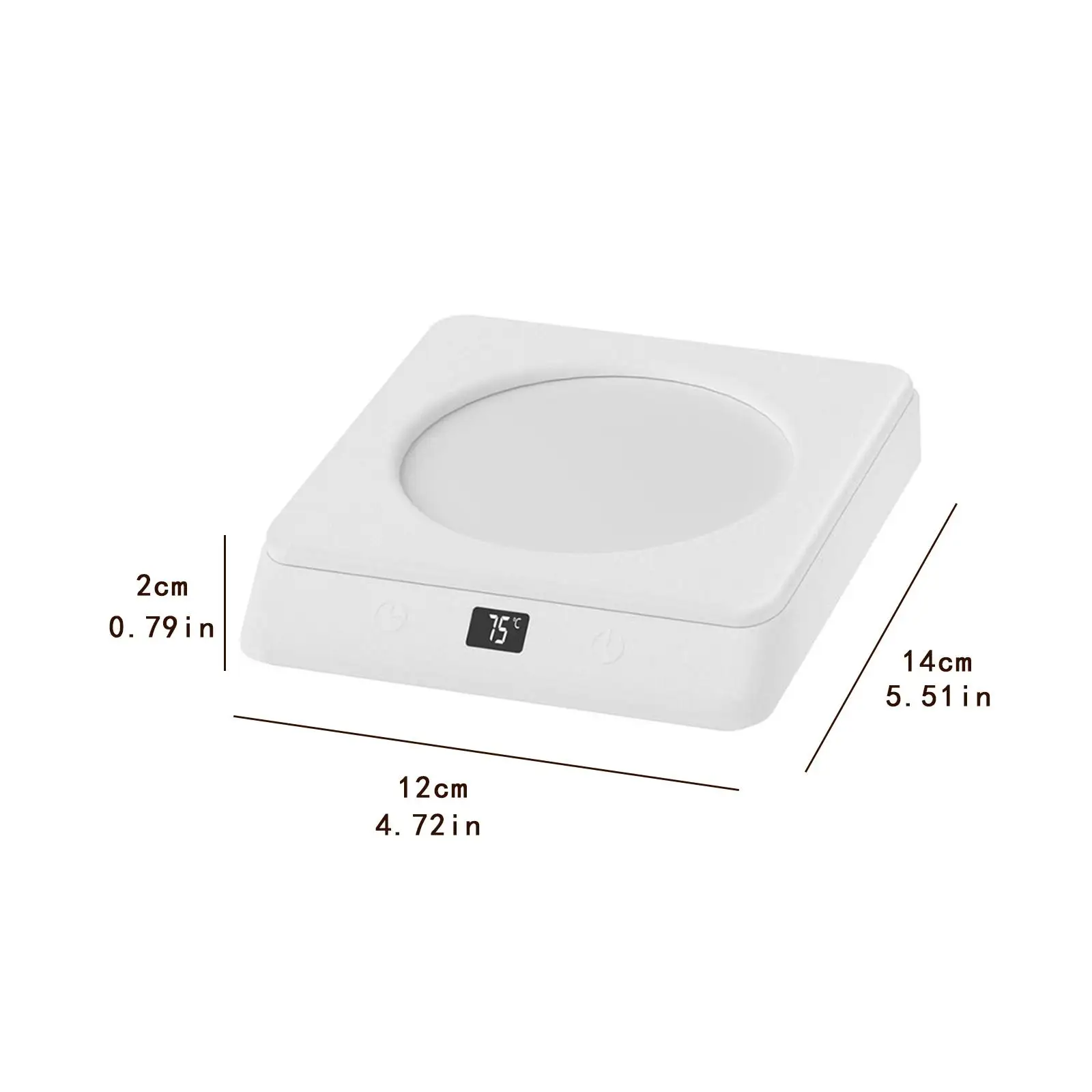 لوحة تسخين كوب القهوة المضادة للانزلاق لأكواب الشاي المصنوعة من الفولاذ المقاوم للصدأ