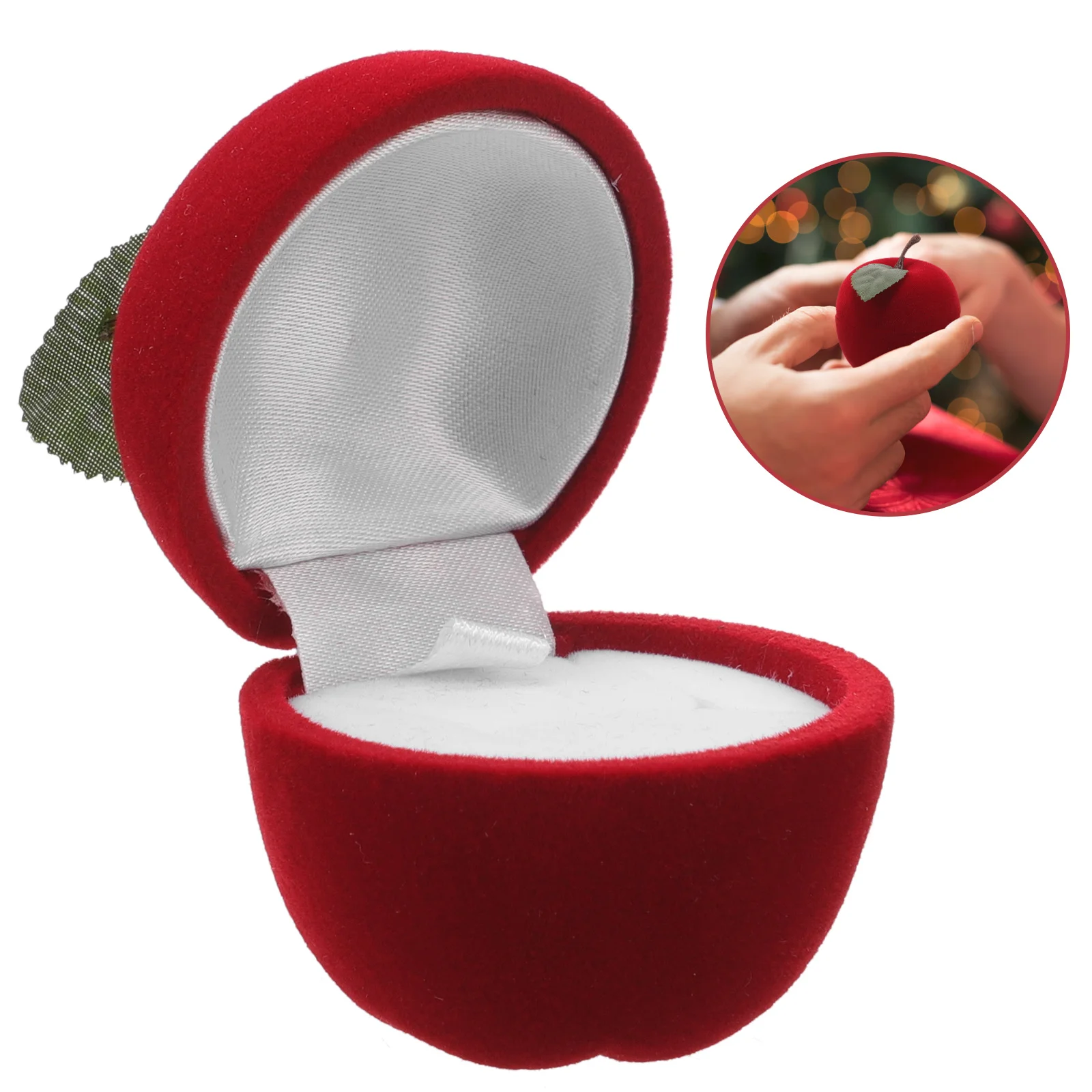 

Elegant Jewelry Box for Rings Necklaces Earrings Storage Small Ring Container Gift Box for Bride Wedding Proposal Surprise