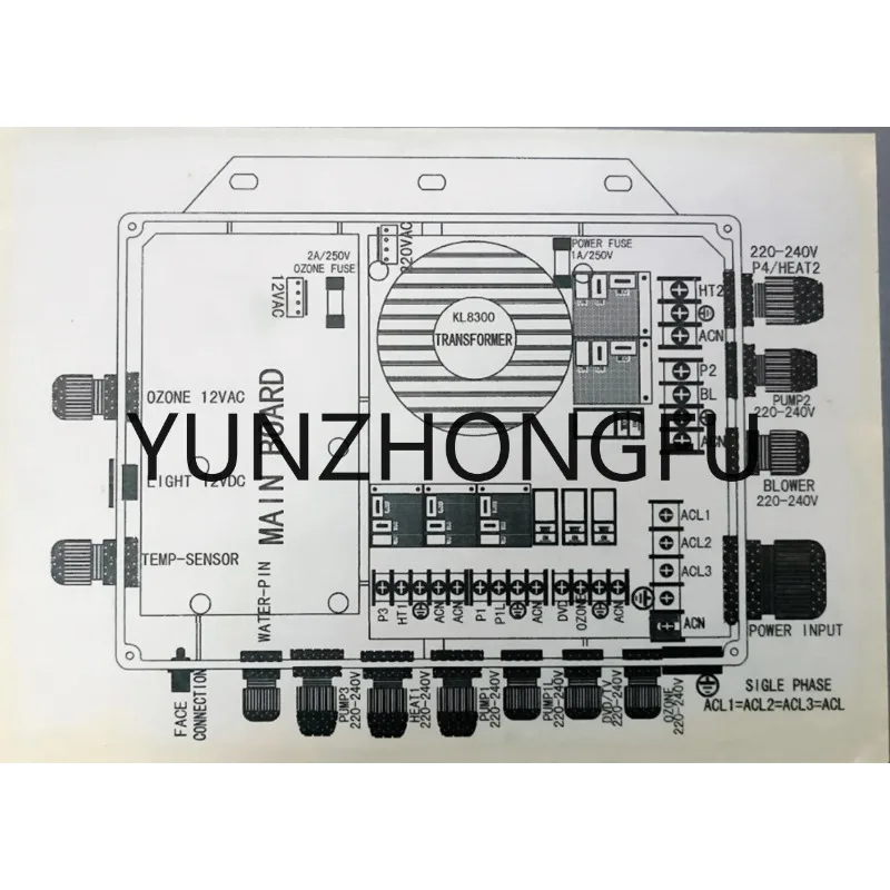 KL8300 full set spa controller Control unit, Power unit & hot tub controller,suitable for JAZZI,J&J,SERVE SPA,kingston and so on