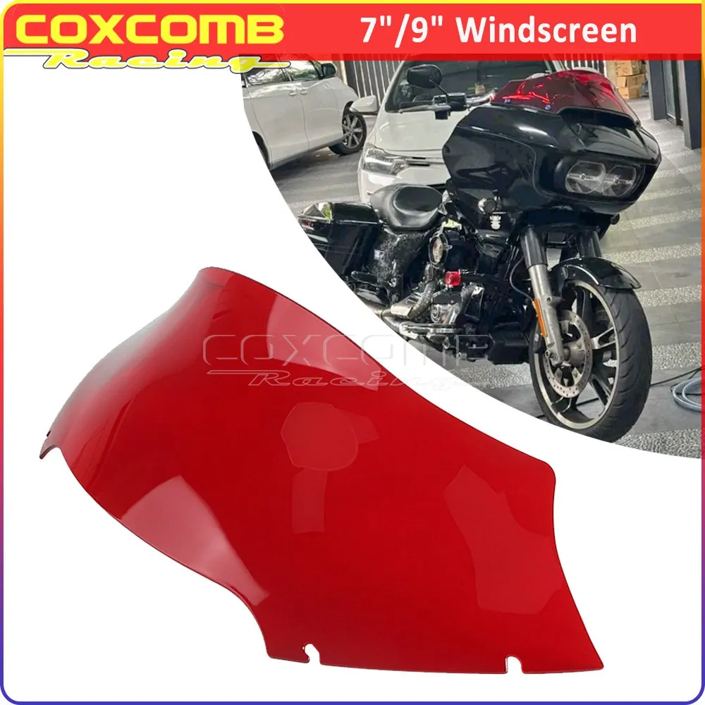 

Защитная накладка на передний обтекатель для мотоциклов Harley Touring Road Glide FLTRX 2015-2023, ветровое стекло 7-9 дюймов, дефлектор ветра 4 мм