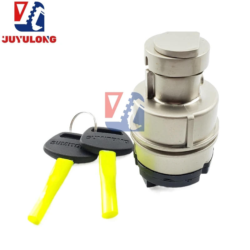 JUYULONG nuevas piezas de maquinaria de construcción para Sumitomo SH60 SH120 SH210 SH350 A3 A5 interruptor de encendido de cerradura de puerta eléctrica