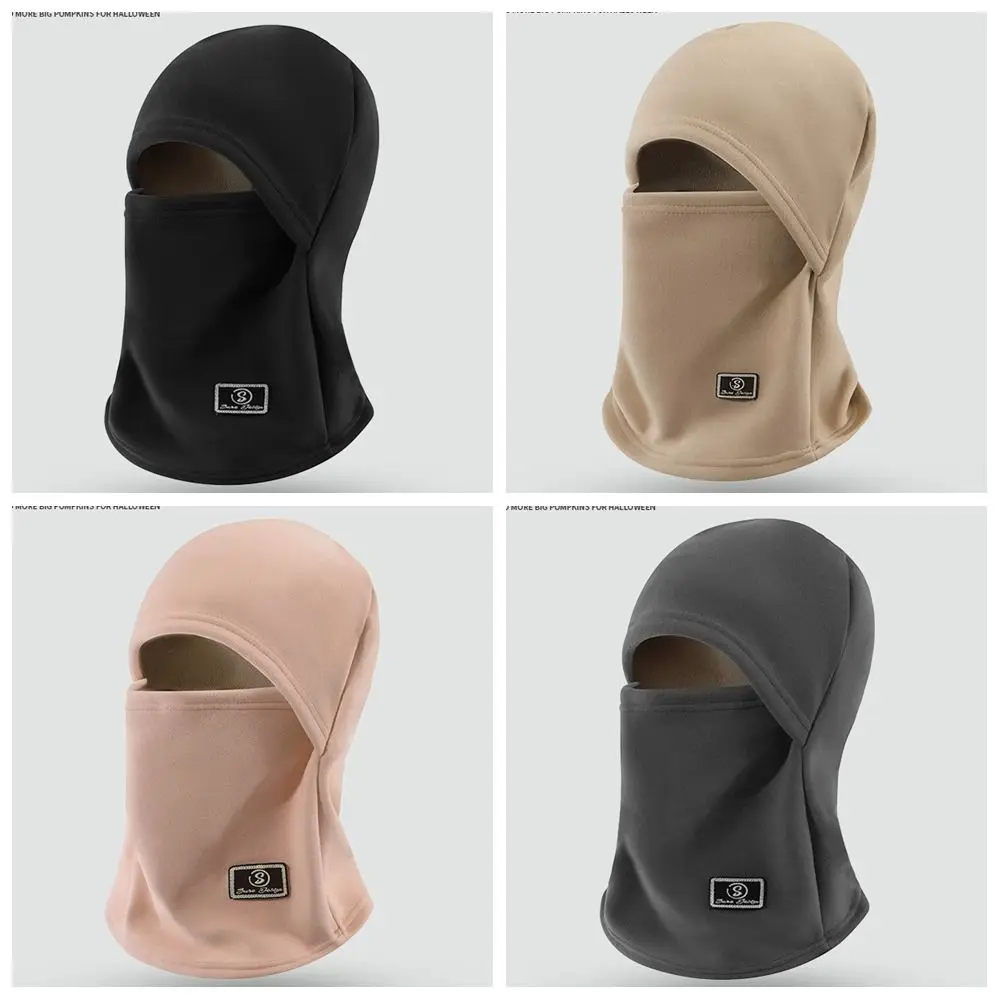 Passamontagna in pile antivento moda Cappello caldo Copri viso Pullover Berretto Protezione per le orecchie Scaldacollo Maschera Cappuccio Berretti Ragazze