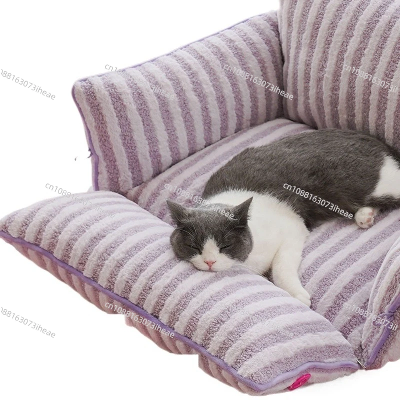 The new pet sofa cat litter is universal in all seasons, removable and washable kennel for puppies, teddy small dogs