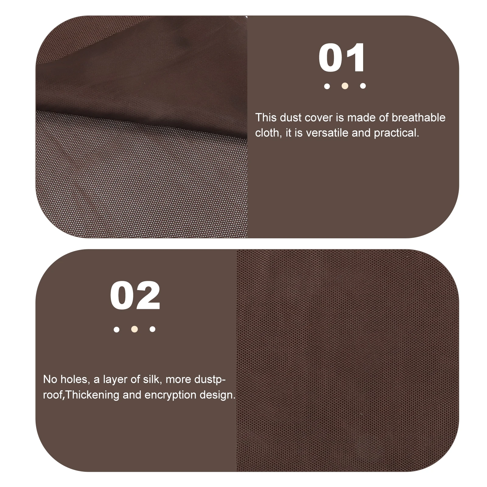 

Acoustic Cloth Speaker Protective Cover Dust Resistant Fabric For Household Speakers Washable Sound Transmission Cloth (Coffee)