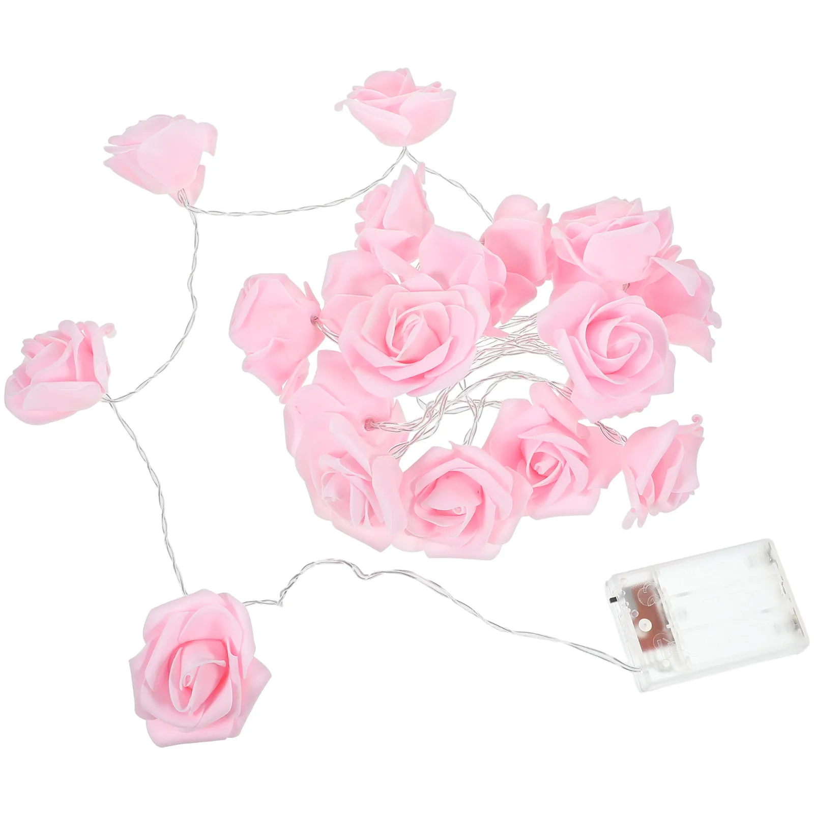 

Rose Flower String Lights LED Powered Warm White Glow for Valentine's Day Wedding Christmas Decoration