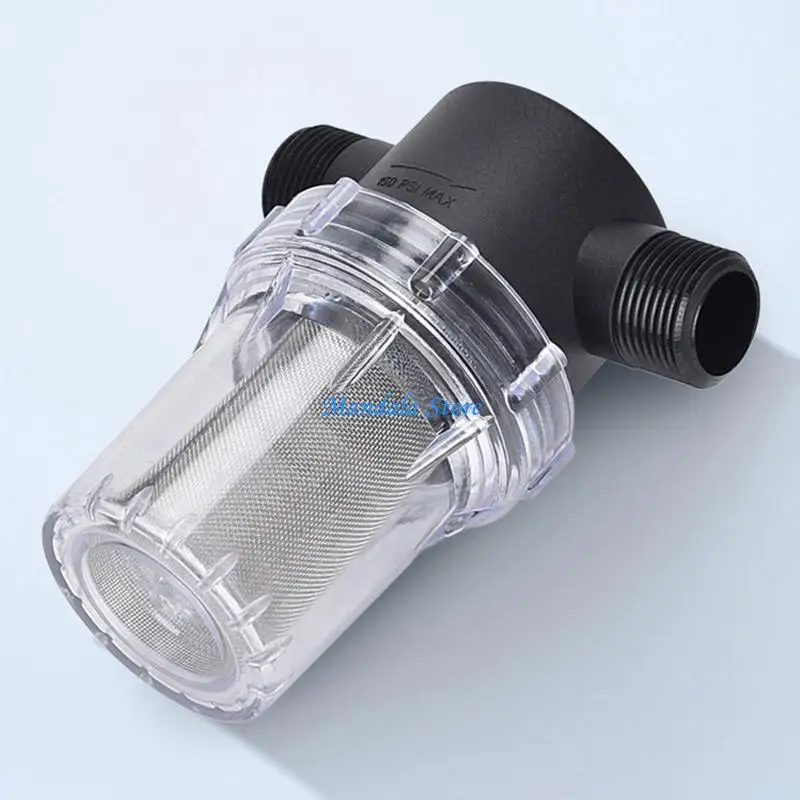 U2JC 20/40/80 Mesh Garden Pond 1/2inch Inline Mesh Strainer Water Pump