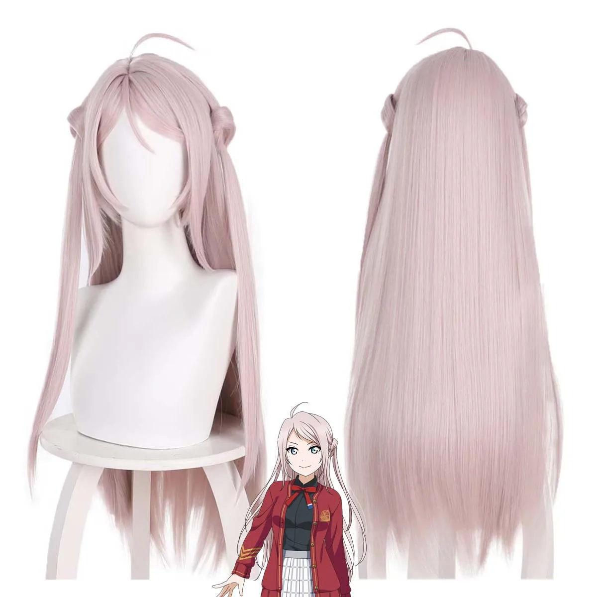 Маскарадная вечеринка, аниме Love Live! Парики для косплея High School Idol Club Lanzhu Zhong
