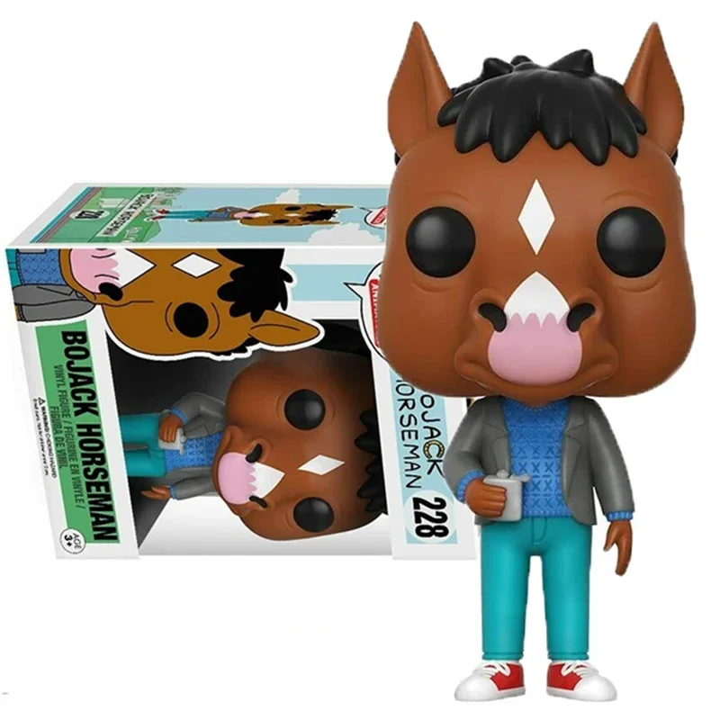 FUNKO POP Animation BOJACK HORSEMAN #228 Action Figure Toys Collection Dolls Gifts for Children POP Anime Figure Dolls Toys