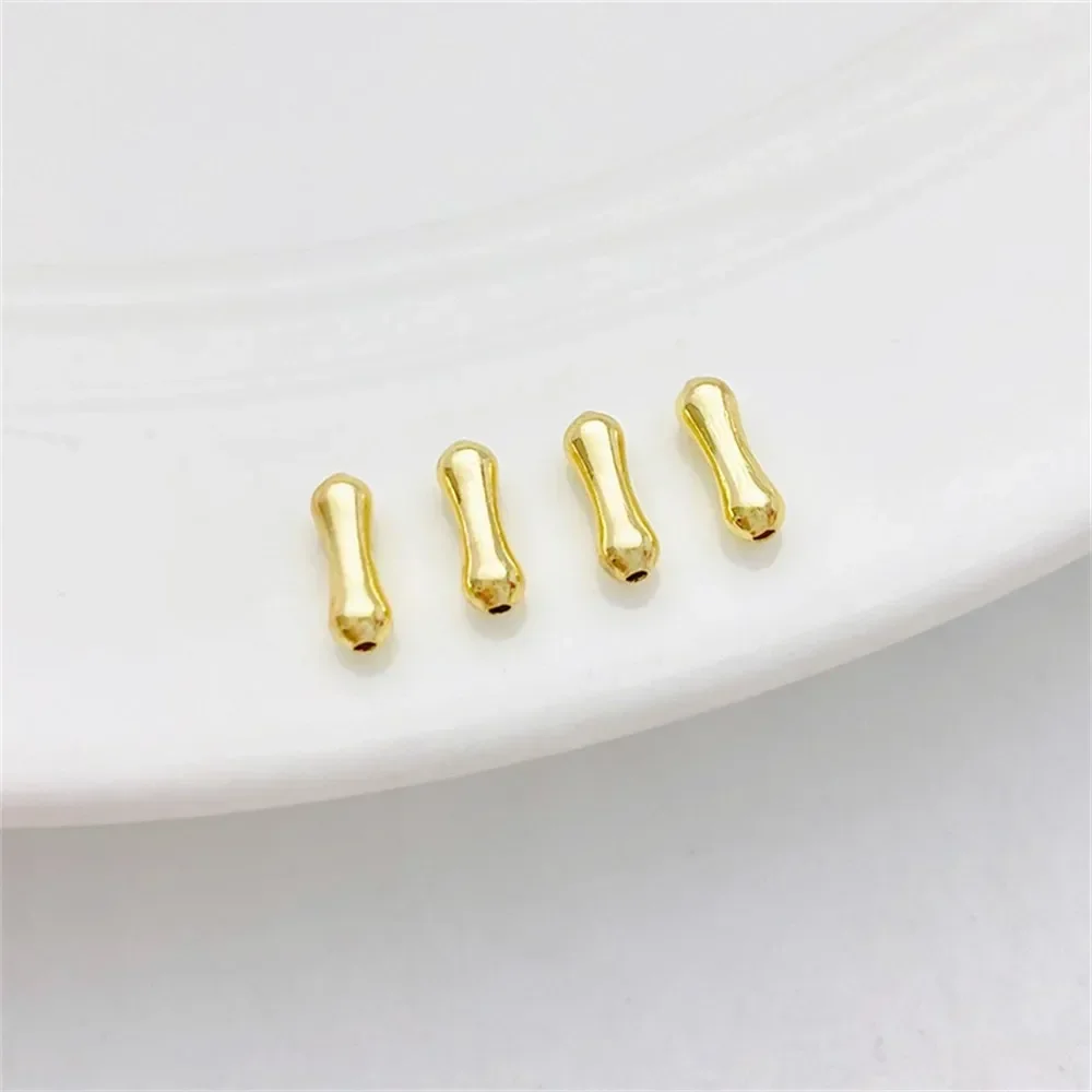 14K gouden bot kleine taille door gat kraal partitie handgemaakte DIY kralen armband ketting sieraden materiaal accessoires