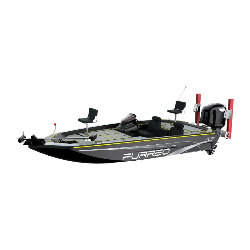 3 Person Black Bass Boat Fishing Luxury Yacht Hot Sale Marine Grade Aluminum Outboard Engine Boat Rowing Made China OEM