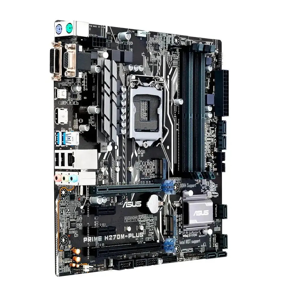 Imagem -03 - Asus-prime H270m-plus Motherboard Lga 1151 Intel H270 Suporte I36300 I5-6500 I57500 I7-7700 G3900 G4600 Cpu Pci-e 3.0 M.2