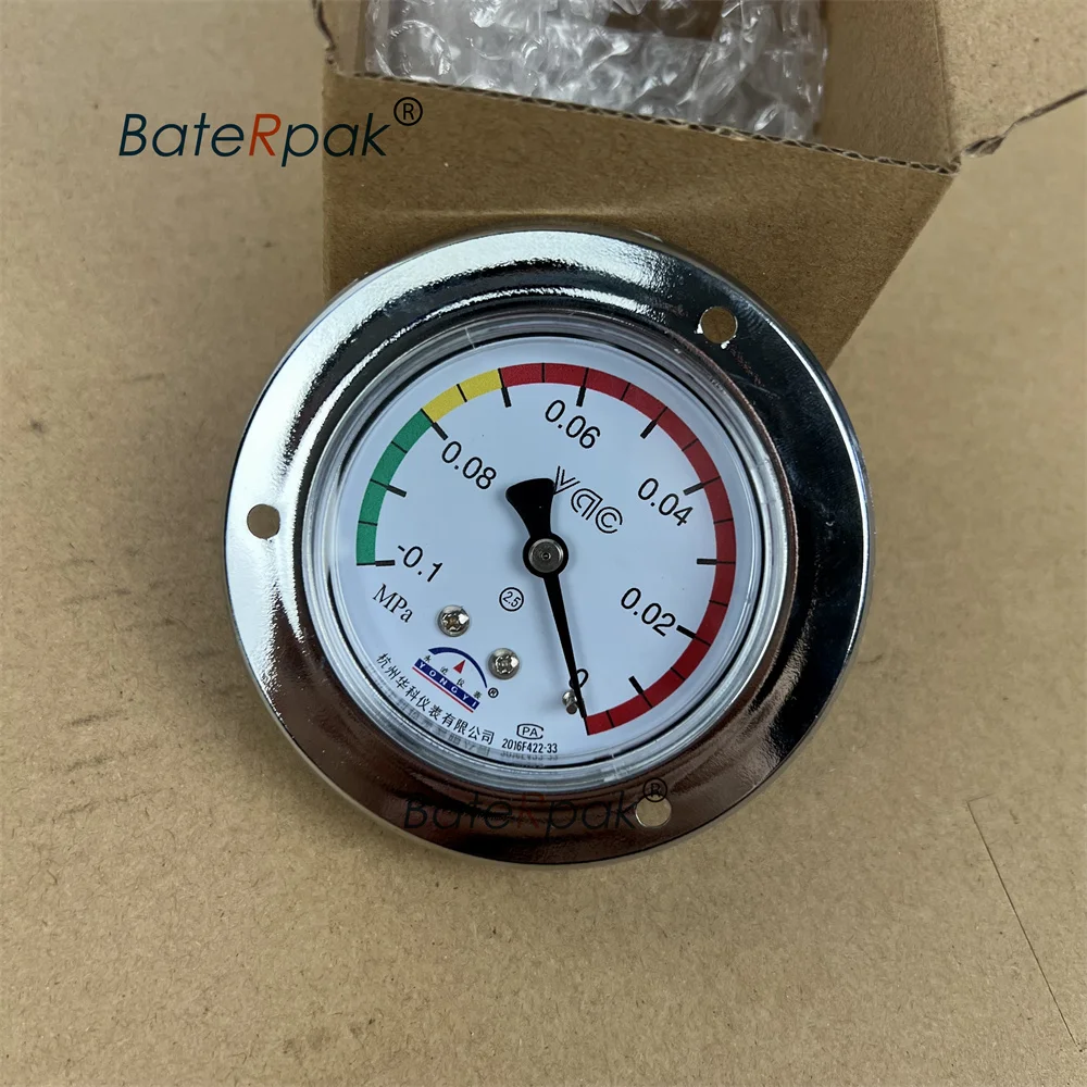 Y61B Vacuum Sealer -0.1-0Mpa Negative Pressure Gauge,BateRpak Vacuum machine barometer