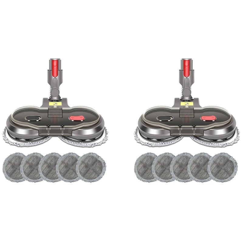 2X 電気ウェットドライモップヘッドダイソン V7 V8 V10 V11 コードレス掃除機アクセサリー水タンクモップ Padseco-Friendl