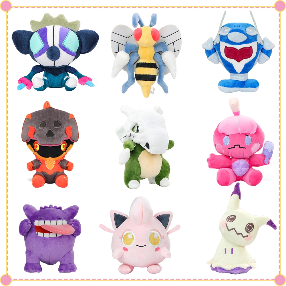 Gengar Scream Tail Pokemon Plush Sprigatito Mimikyu Charcadet Grafaiai Cubone Stuffed Tinkatink Soft Peluche Doll Christmas Gift