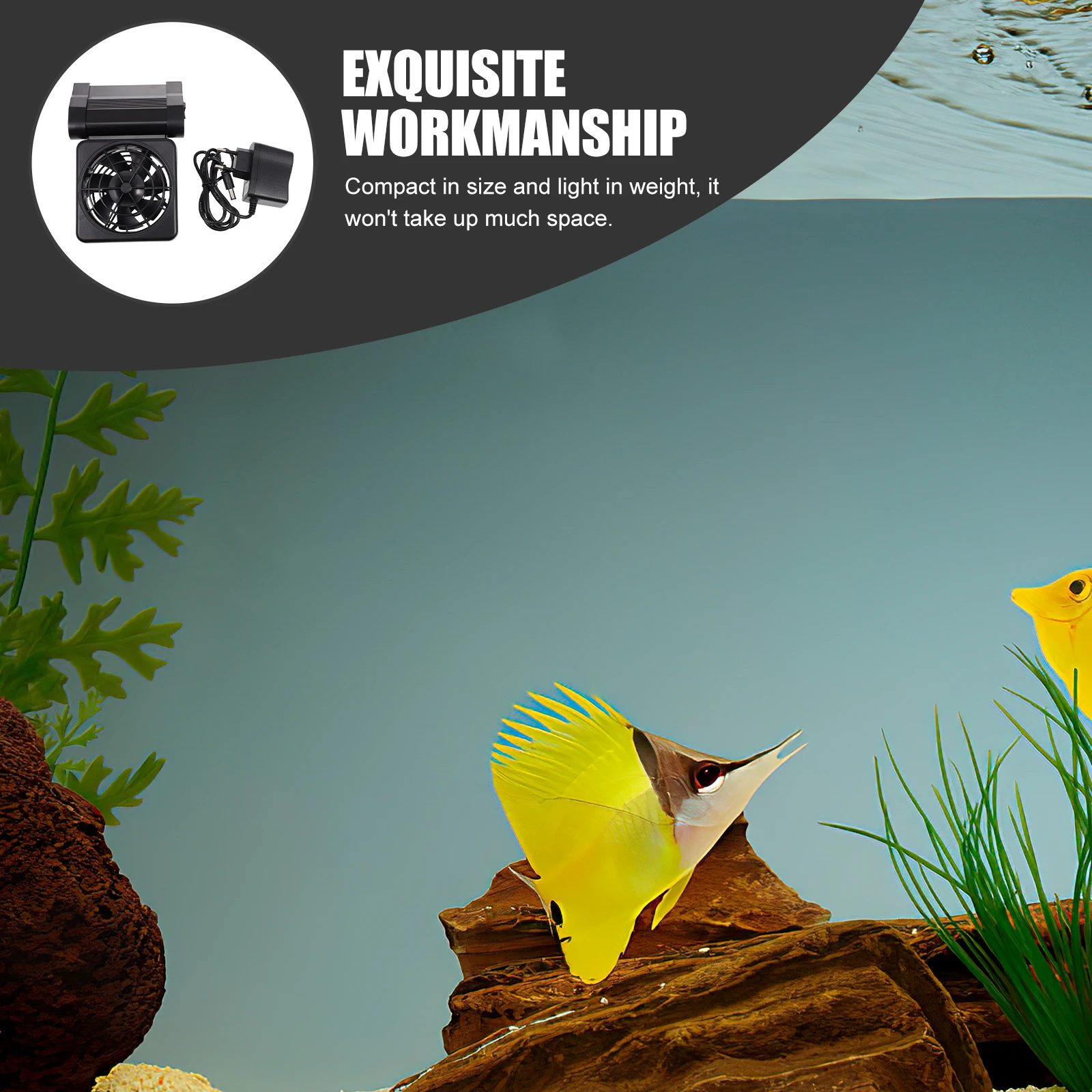 

Mini Fish Tank Cooling Fan Aquarium Chiller Adjustable Clip Low Noise Compact Shrimp Tank Accessories Water Cooler Pet Supplies