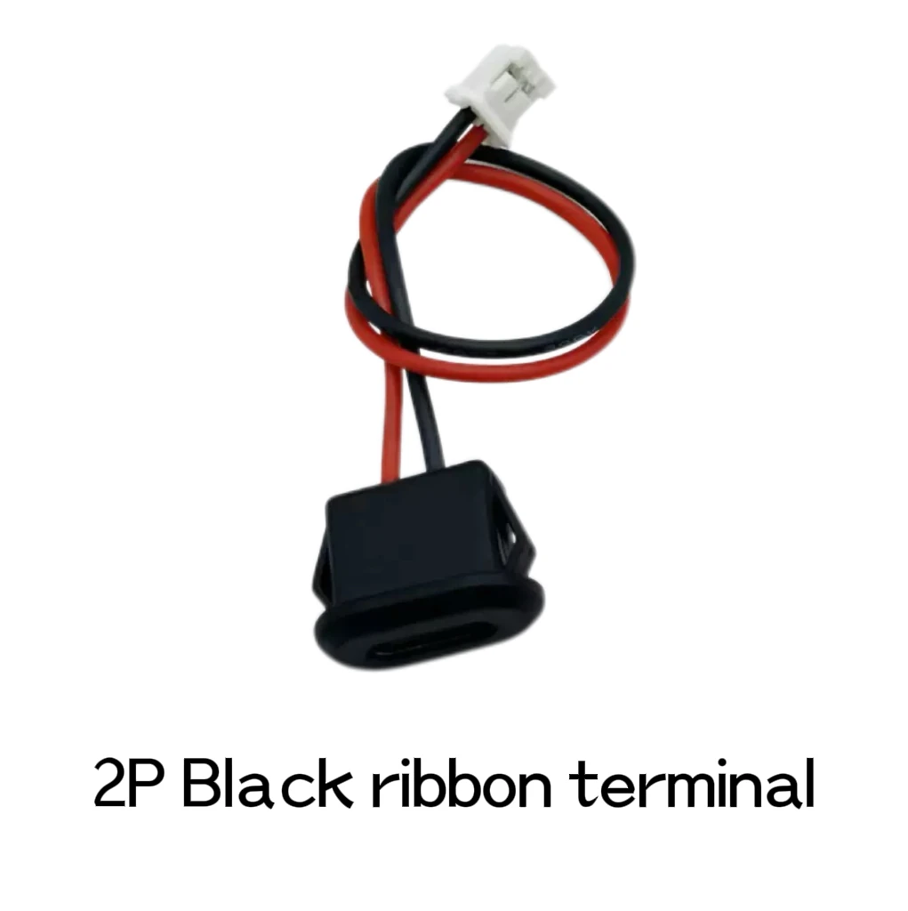 Waterdichte USB-C vrouwelijke connector, Type-C 2-pins oplaadpoort 3A, voedingskabel verlenging, directe klembevestiging, ideaal voor smartphones, tablets, industriële apparatuur en duurzame