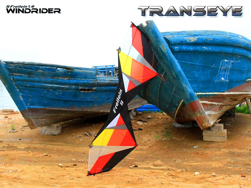 Freilein Kites โรงงาน Quad Line Stunt Kite Flying Walk In Sky เกมกลางแจ้งของเล่นกีฬา SPINNING TOP เชือก volantin Kite REEL