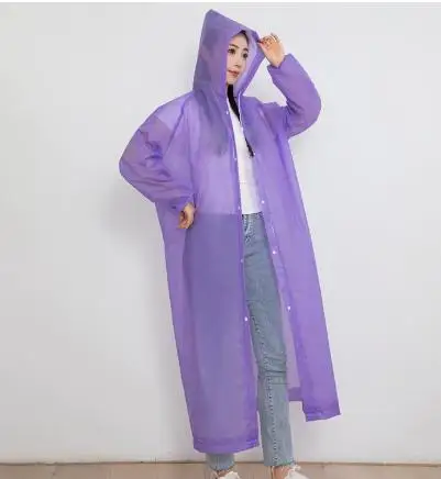 

2pcs Rain Poncho Adult Waterproof Reusable Heavy Duty For Men Women Outdoor Hiking Camping Travel Lightweight Emergency