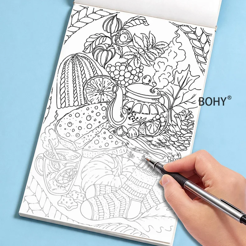 1 Stress Relieving Graffiti Art Book, Include Vortex Zen Patterns/flowers/plants/animals, 24 Pages, A5 Size, Great Holiday Gift
