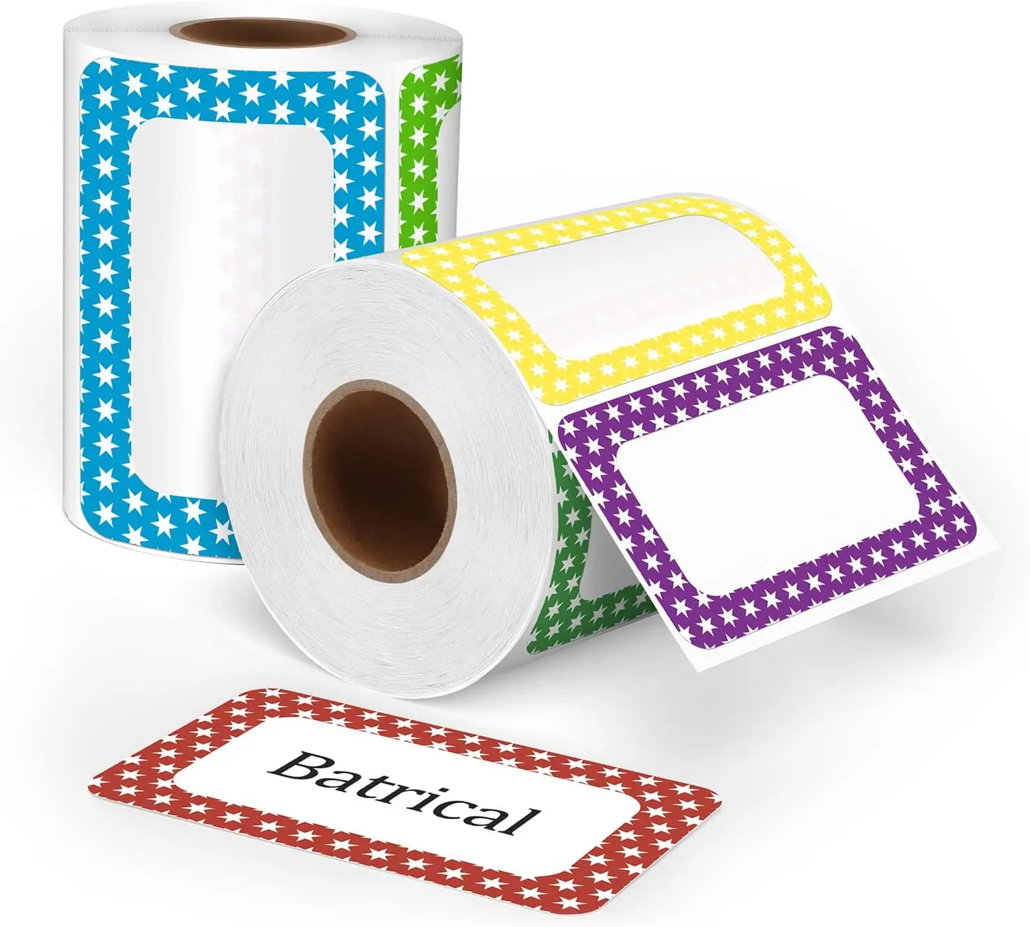 

200pc Colorful Name Tags, 3.5x2.25in, 5 Colors for Office School Classroom