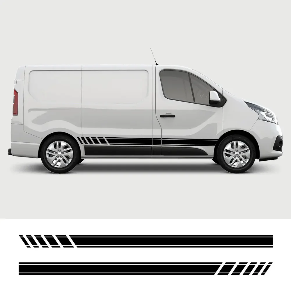 Car Door Stripes Stickers For Renault Trafic 3 2 Fiat Talento Nissan NV300 Vauxhall Vivaro Camper Van Vinyl Decals Accessories view 3
