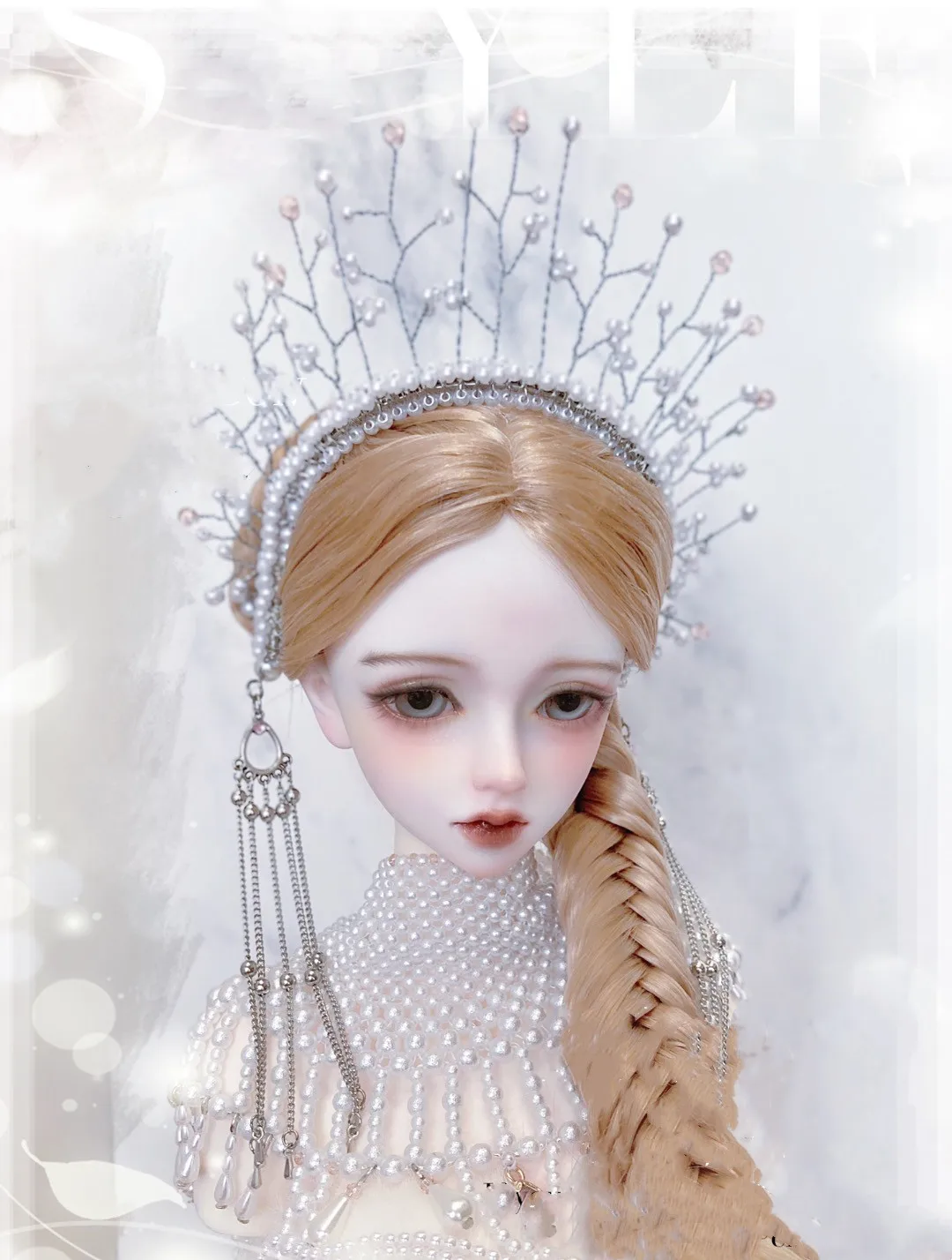 

Аксессуары для кукол, оригинальные украшения для волос, 1/3 BJD «Yuanhua» корона для волос, диадема