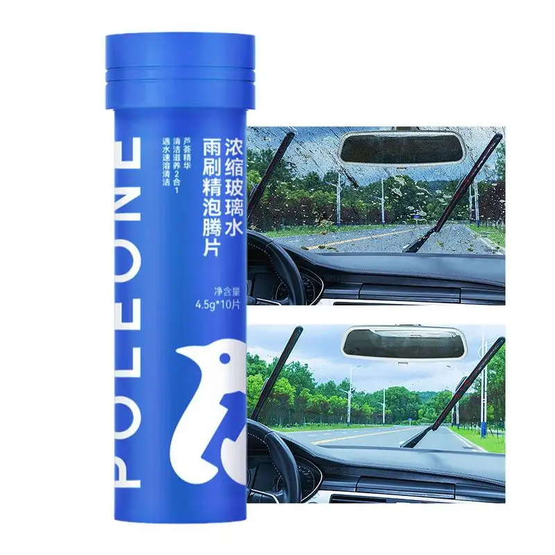 Cam Silecek Tabletleri 10X Konsantre Yıkama Tabletleri Cam Silecek Sıvısı Ön Cam Yıkama Solüsyonu Katı Ön Cam