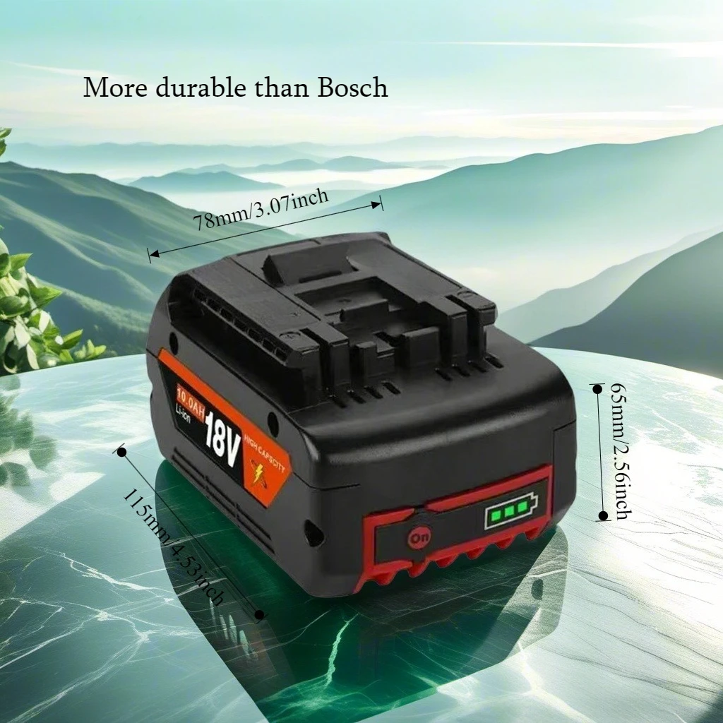 

Suitable for Bosch 18V battery accessories, rechargeable lithium-ion battery compatible with BAT series models 8Ah