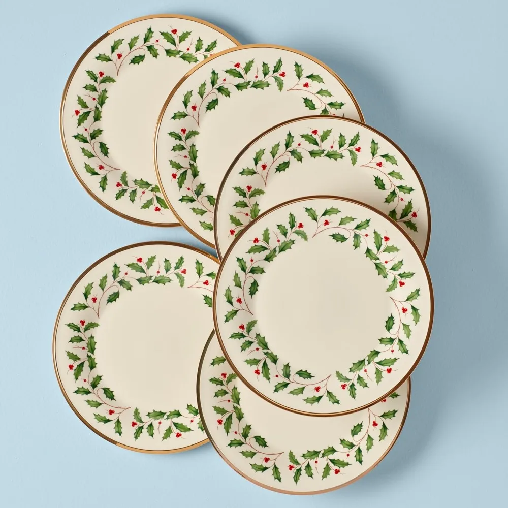 Lenox 835217 Holiday Dinner Plate Set, Buy 3 Get 6 Dishes and Plates Sets