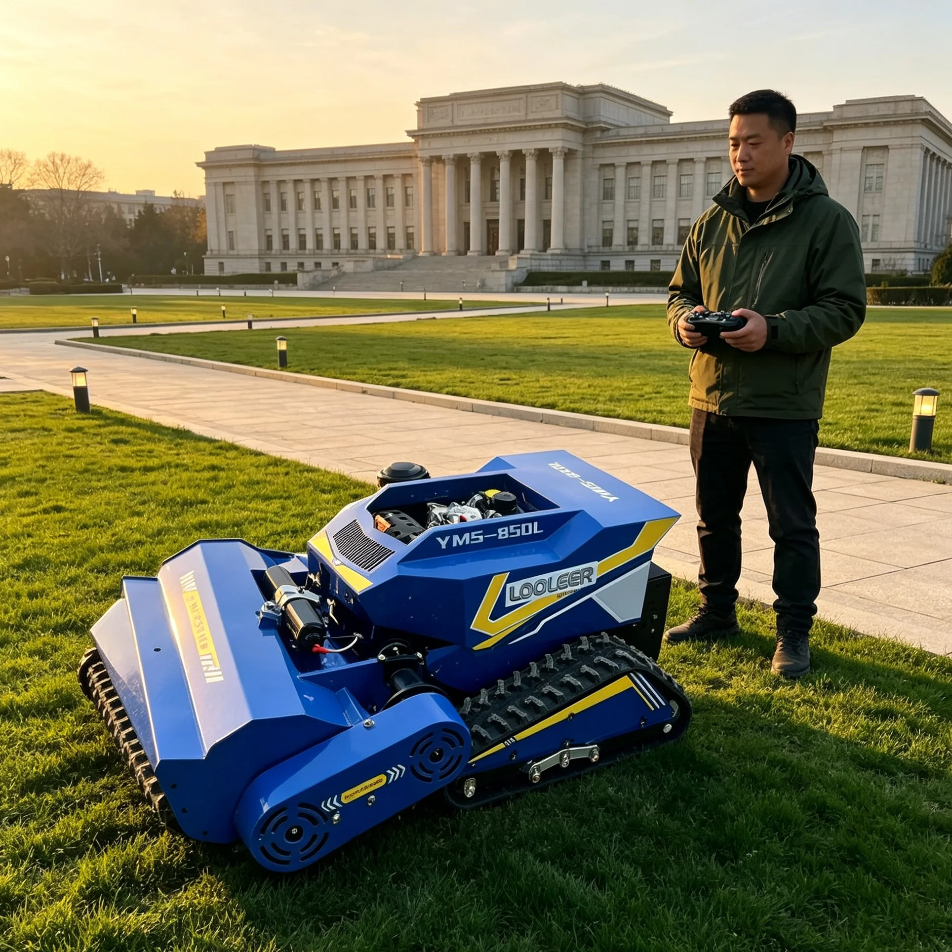 Customized Outdoor Lawn Mower Cordless Battery Powered Grass Trimmer Durable Garden Turf Care Machine