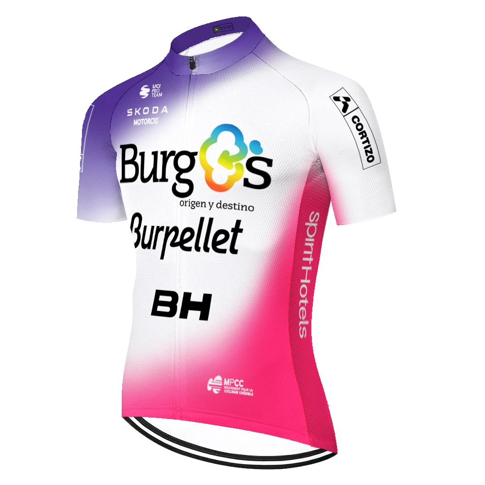 Camisa de Ciclismo Masculina 2026 Team BH Manga Curta de Verão, Secagem Rápida e Respirável para Homens - Roupa de Ciclismo Masculina