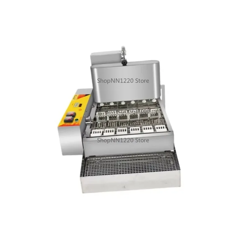 

Commercial Stainless Steel 220V Automatic Donut Machine for Sale 4 Rows Digital Mini Fryer Maker