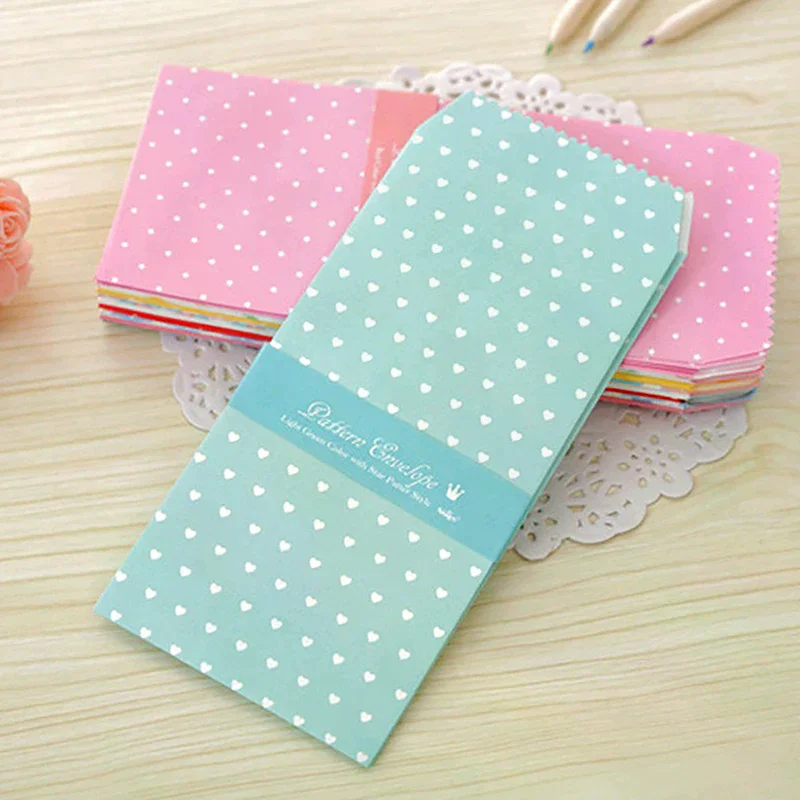 5pc Mixed Candy Color Envelopes Saving Cash Budget Envelopes Packaging Gift Craft Envelopes DIY Money Organizer Home Office