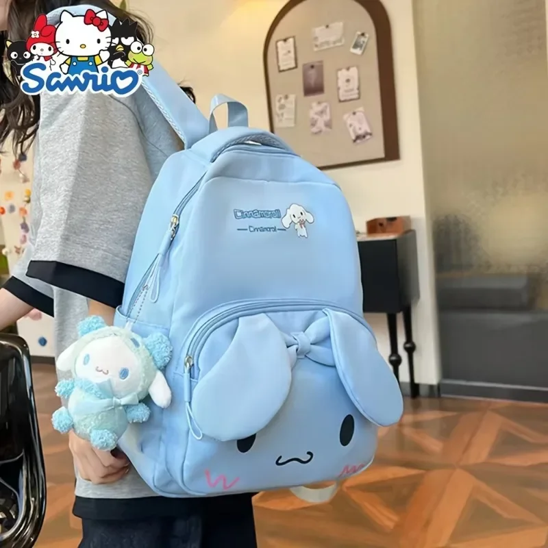 Sanrio Cinnamoroll Backpack Student Cute Teenagers Cartoon Anime Schoolbag Kawaii Large Capacity Fashion Bag Convenient Travel