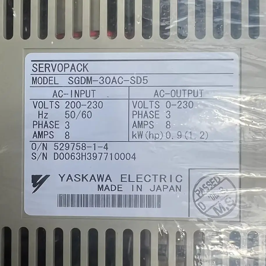 Brand New SGDM-30AC-SD5 Servo Drive Original Genuine，Fast Shipping，SGDM 30AC SD5