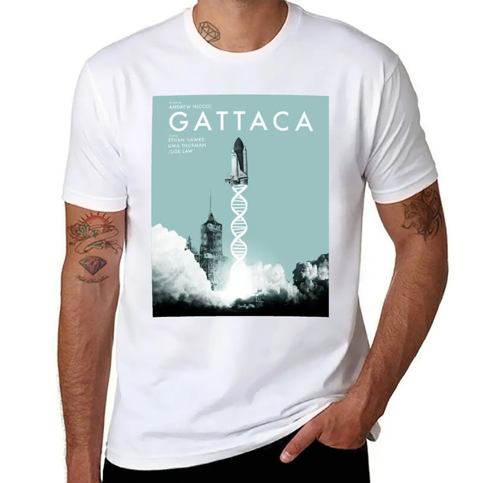 

Gattaca T-Shirt man t shirt heavy cotton man t shirts for men casual T-Shirt