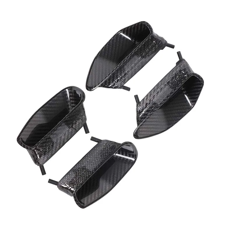 For 09-13 Corvette C6 ZR1 side air outlet fenders, real carbon fiber car exterior modification accessories, 4-piece set