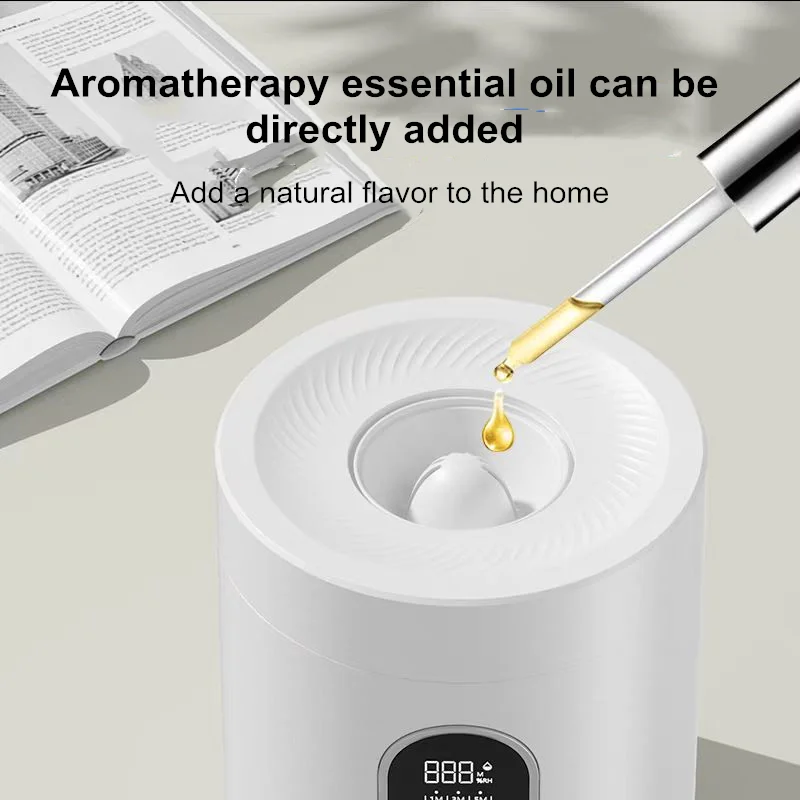 3L Ultrasonic Humidifier for Bedroom & Nursery - Ultra Quiet 30dB, 280ml/h Large Misit with Essential Oil Diffuser,Baby Safe Des