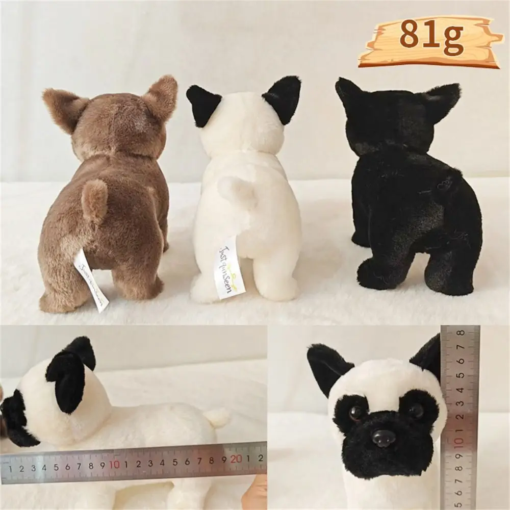 เด็กสัตว์เหมือนจริง French Bulldog ตุ๊กตาสุนัขตุ๊กตาสุนัขน่ากอดสุนัขตุ๊กตาสัตว์ลูกสุนัขตุ๊กตานุ่มของเล่นเด็ก